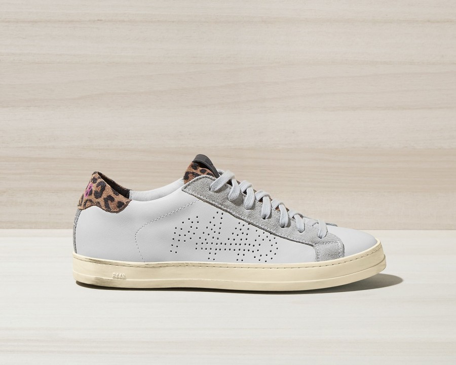 Women P448 Low Tops | John Animal/White