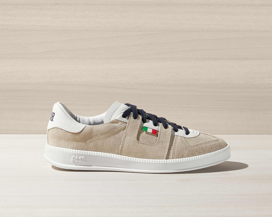 Men P448 Low Tops | Monza Beige/White