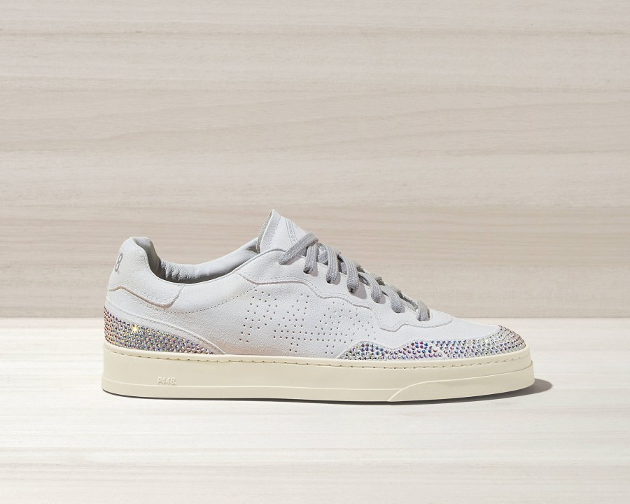 Women P448 Low Tops | Bali White/Strass