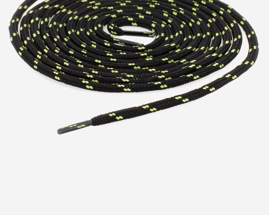 Women P448 Laces | Shoelaces Black/Lime