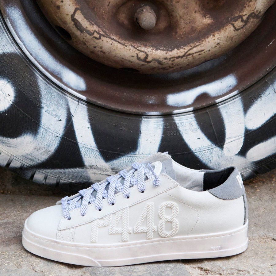 Men P448 Low Tops | Jack White/Matte