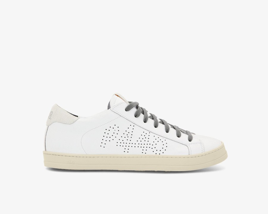 Men P448 Low Tops | John Recycled White