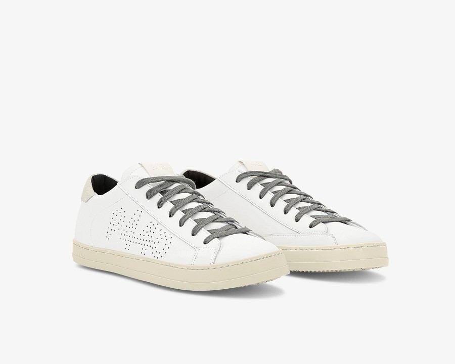 Men P448 Low Tops | John Recycled White