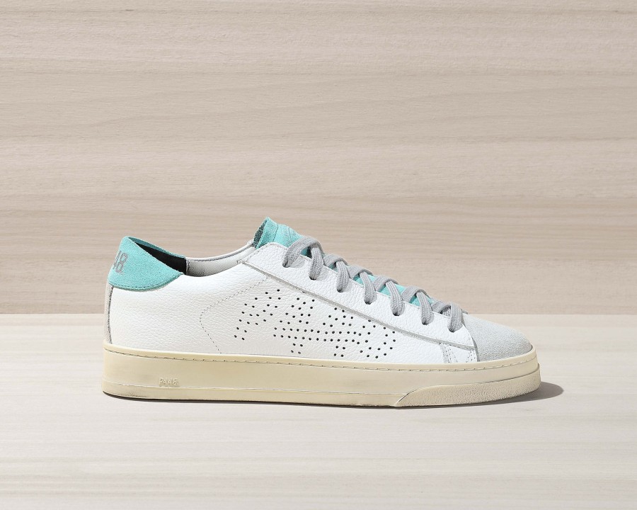 Men P448 Low Tops | Jack Capri/White