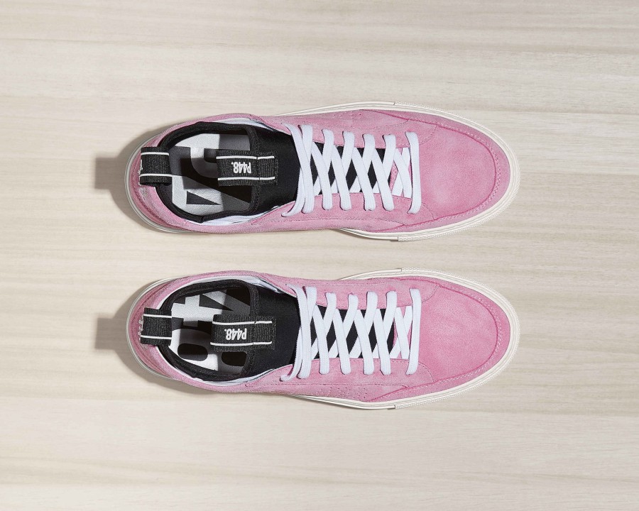 Men P448 Low Tops | Sohosocks Pink/Black