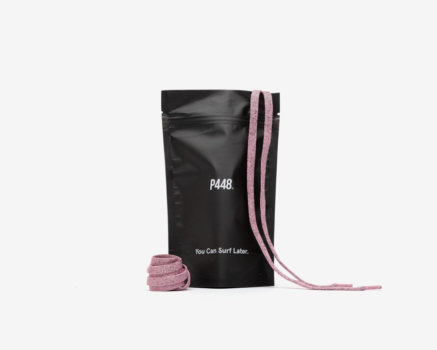 Women P448 Laces | Shoelaces Metallic Pink