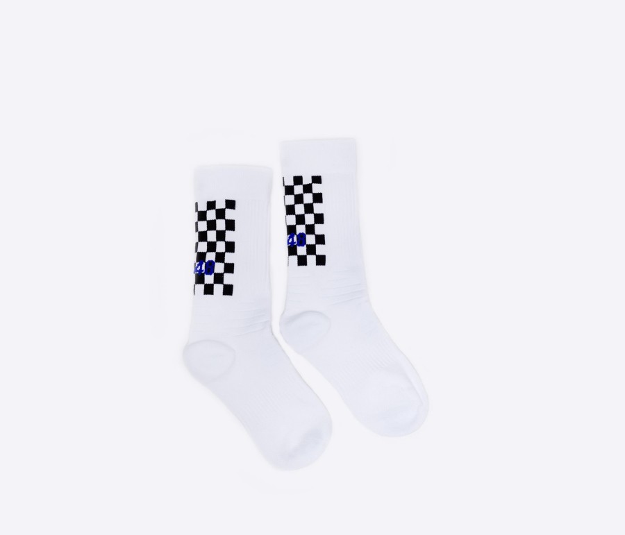 Women P448 Accessories | Socks White/Check