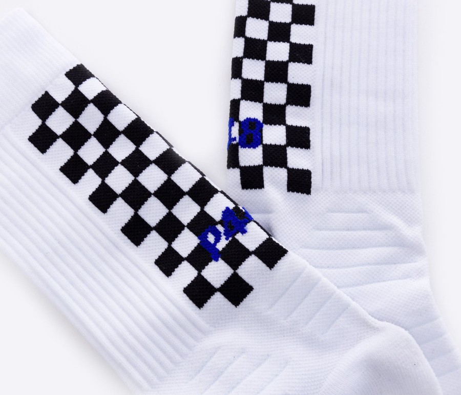 Women P448 Accessories | Socks White/Check