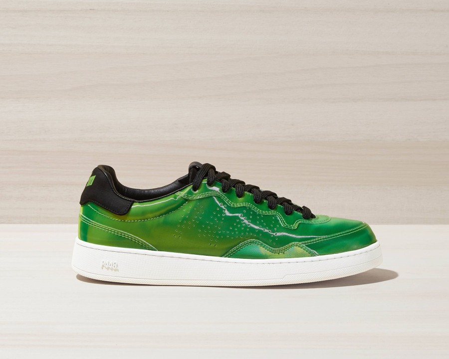 Men P448 Low Tops | Yam Neon Green/Black