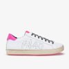 Men P448 Low Tops | John Recycled White/Fuchsia