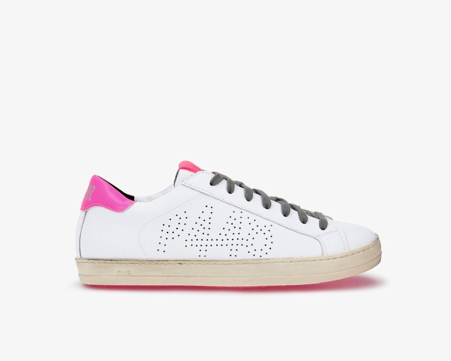 Women P448 Low Tops | John Recycled White/Fuchsia