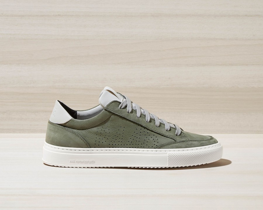 Men P448 Low Tops | Soho Army/White