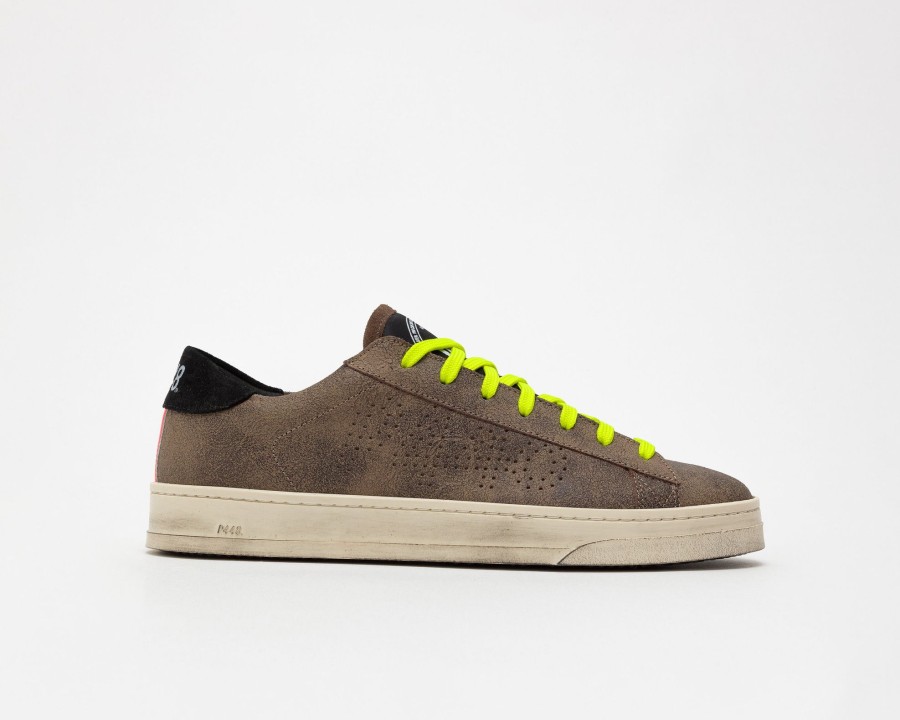 Men P448 Low Tops | Jack Wild Brown