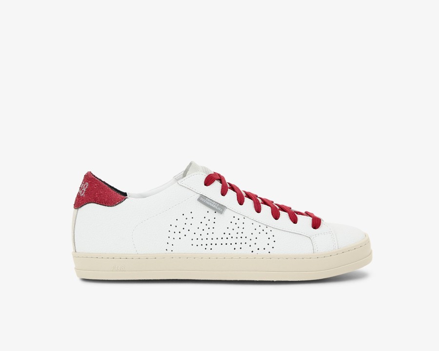 Men P448 Low Tops | John Lionfish White/Lava