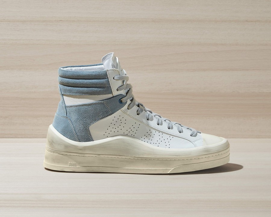 Men P448 High Tops | Rail White/Grey Blue