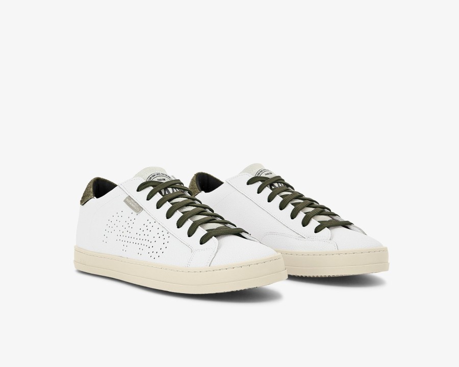 Men P448 Low Tops | John Lionfish White/Army