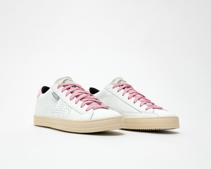 Men P448 Low Tops | John Lionfish White/Bubblegum