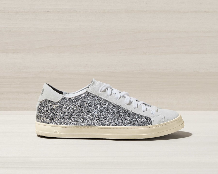 Women P448 Low Tops | John Recycled White/Silver