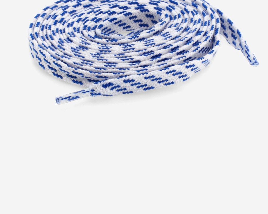 Women P448 Laces | Shoelaces White/Blue