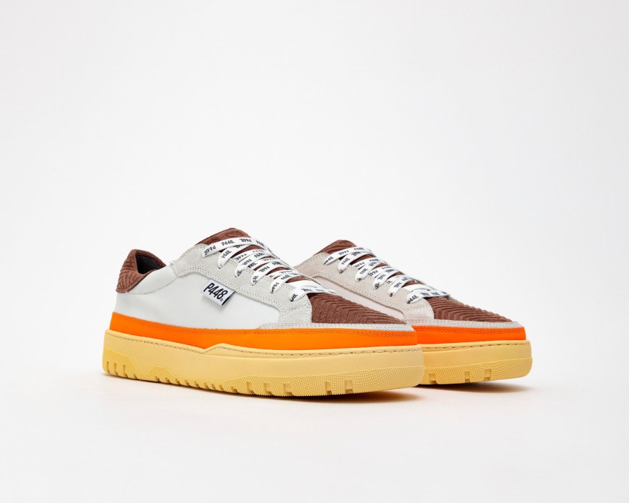 Men P448 Low Tops | Olli White/Orange