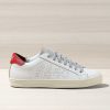 Men P448 Low Tops | John White/Red