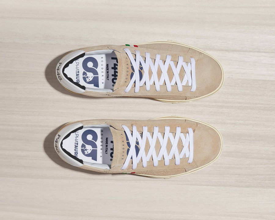 Men P448 Low Tops | Jack Beige/White