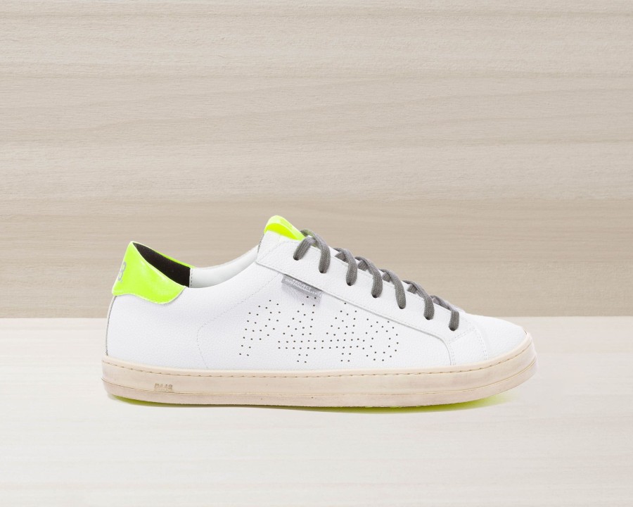 Men P448 Low Tops | John Recycled White/Yellow