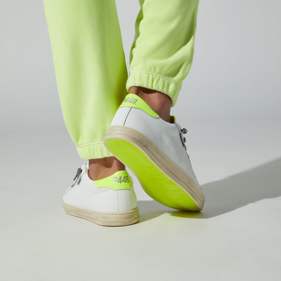 Men P448 Low Tops | John Recycled White/Yellow