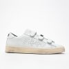 Men P448 Low Tops | Jack Velcro White